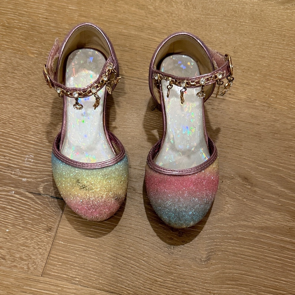 Sparkling Multicolor Kids Dress Shoes